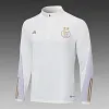 2022 Algeria Half-Pull Training Suit White Football Shirt 1:1 Thai Quality Set