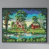 (Counted/Stamped) 14CT Country House - Cross Stitch 44*35cm/17.32*13.78in(Brand)