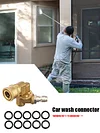 1/4 Adjustable Joint +10pcs O-Rings 180 Degree 5 Angles for Pressure Washer Tips