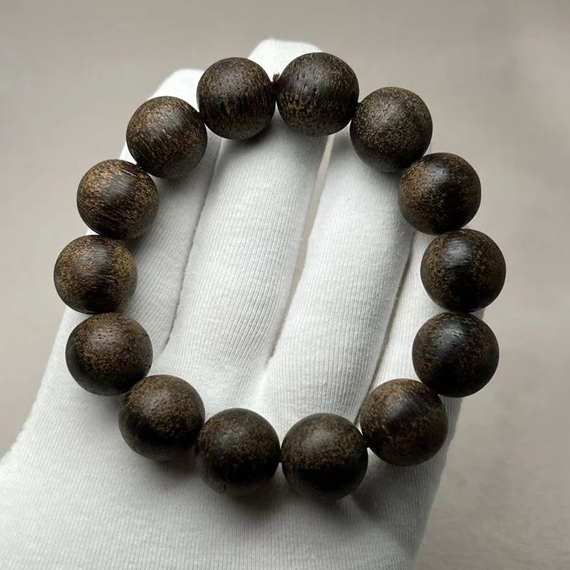 Cambodian Ant Agarwood Agarwood Buddha Beads Bracelet