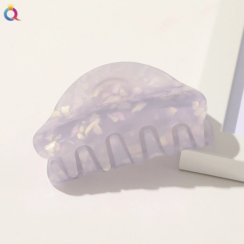 Women’s IG Style Minimalist Color Block Arylic Hollow Out Hair Claws