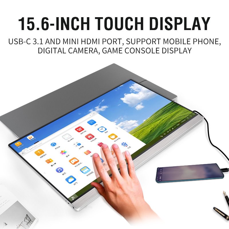Portable Mobile Phone-Computer Touch Screen Display