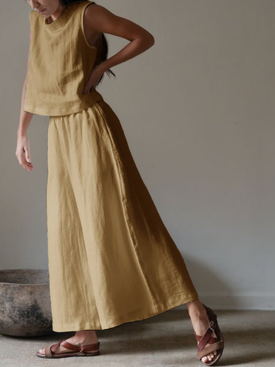 Women's Casual Loose Solid Color Two Pieces Set