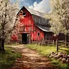 Country House-11CT Stamped Cross Stitch 45*45cm tapestrymarket