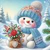 Diamond Painting - Partial Special Shaped Drill - Winter Snowman(Canvas|30*30cm)