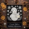 (25x25cm)DIY Snowman Framed Handmade Pearl Painting Art Craft Kit Living Home Decor