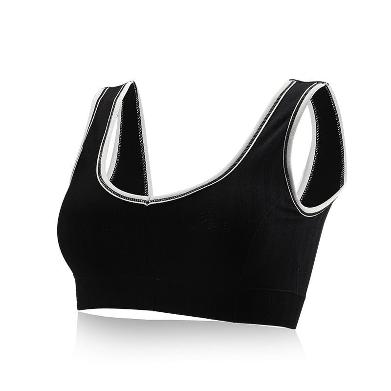 Korean Bra Women's Cotton Underwear Tube Top Bra Sexy Top Women's Sports Bra Girl Soft Tank Up Seamless Solid Color Crop Top