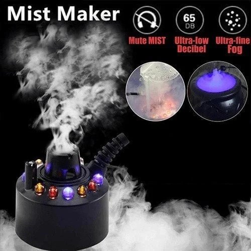 (🎃Early Halloween Sale )12 LED light Ultrasonic Mist Maker Fogger