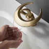 High-End Bathroom Basin Waterfall Faucet Hot And Cold All-Copper Hotel Home Toilet Bathroom Wash Basin