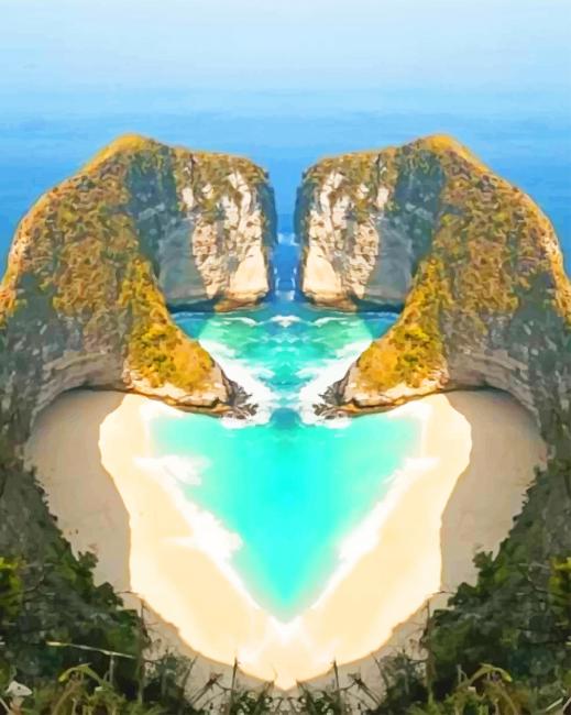 

Paluang Cliff Indonesia – Paint By Numbers - 40*50CM, 501 Original