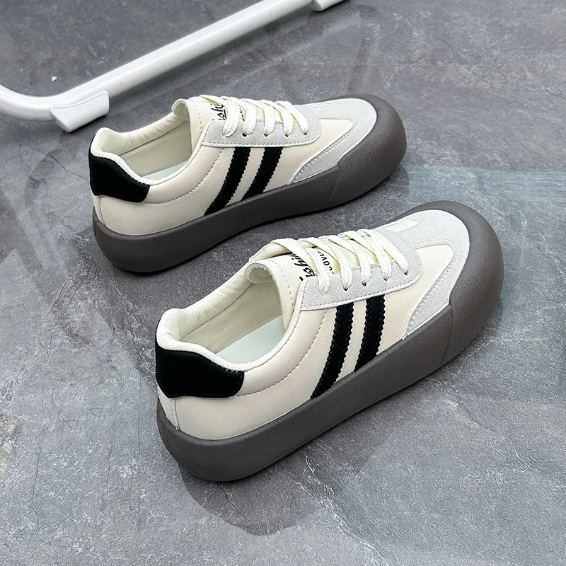 Breakj Breakj Korean Version Of Forrest Gump Shoes Women's Spring 2024 New Student Running Sneakers Versatile Small White Shoes Women's Singles W619