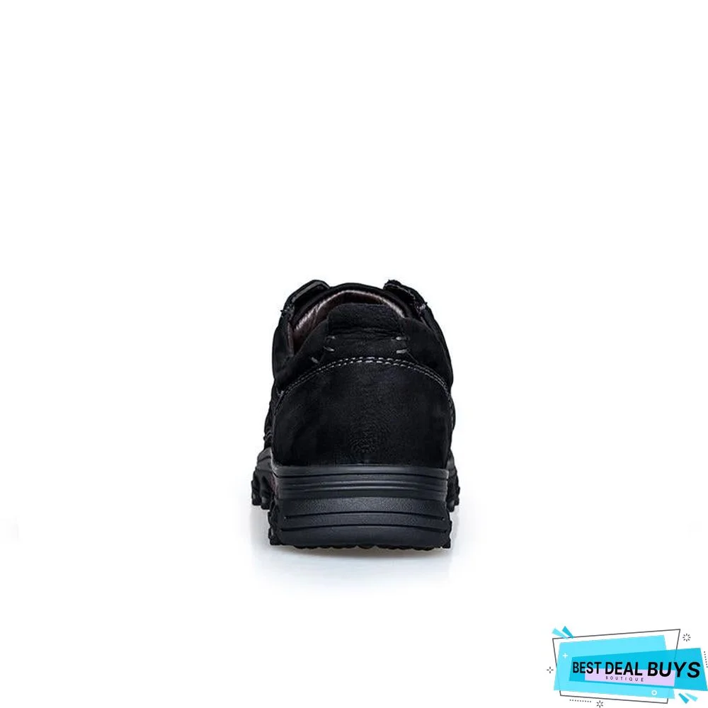 Men's Shoes Genuine Leather Casual Shoes Fashion Work Shoes Cow Leather