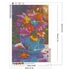 >SALE<5D DIY Full Round Drill Diamond Painting Cup Flower Kit Home Decoration 40x60cm