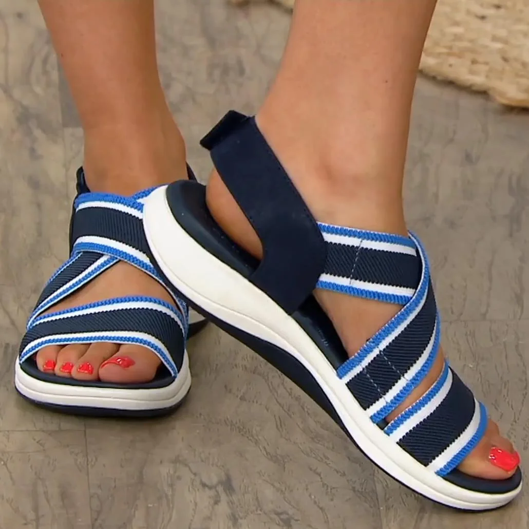 2022 Summer Casual Women's Sandals New Platform Shoes Open Toe Wedges Soft Ladies Shoes Outdoor Anti-slip Sandals Plus Size