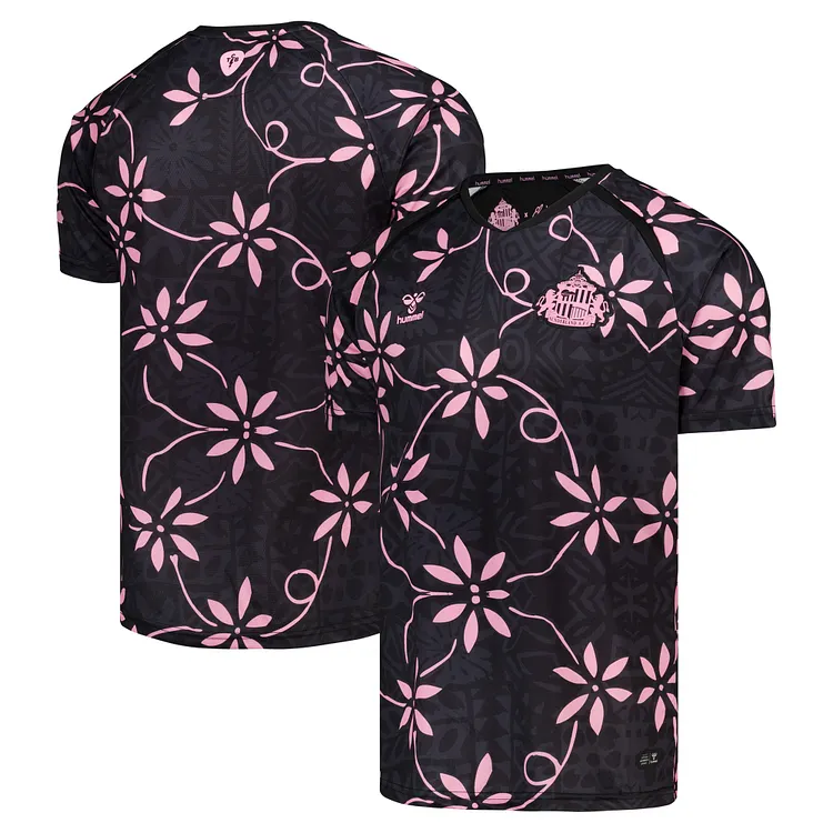 【S-4XL】Sunderland 26/27 Elvis Hummel Matchday Jersey - Black 1:1 Thai Quality