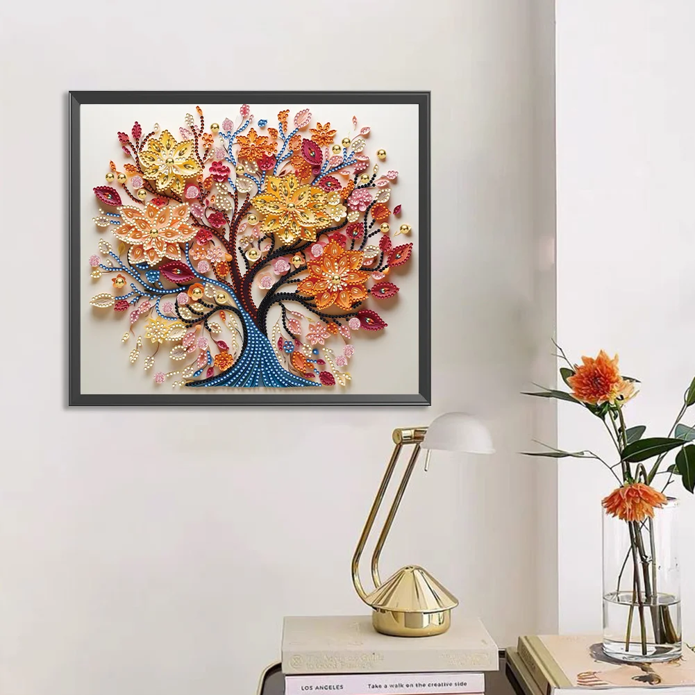 Diamond Painting - Partial Special Shaped Drill - Tree(Canvas|35*30cm)
