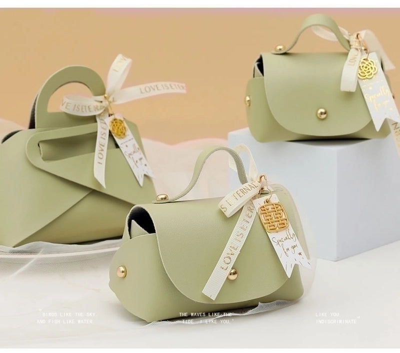 Valentine's Day Solid Color Pu Leather Wedding Gift Wrapping Supplies 1 Piece