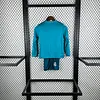 2017/2018 Retro Long Sleeve Real Madrid Third Away Football Shirt 1:1 Thai Quality Kids Size love fball