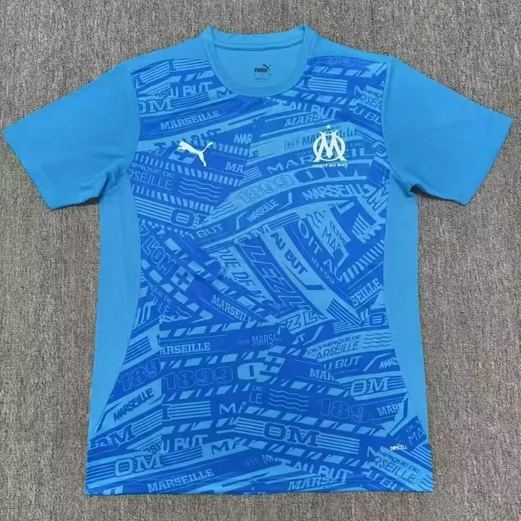Fans Edition 2024-2025 Marseille Pre-match Second Home Football Jersey