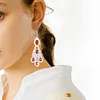 10 Pairs Double Sided Diamond Painting Earrings Gift for Women Girls (Style 2)