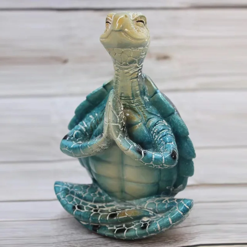 Meditation Turtle Statue Resin Craft Decoration