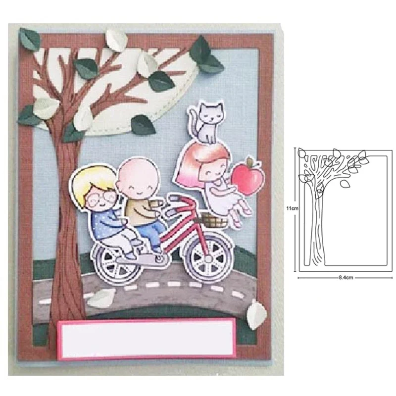 Tree Branch Metal Cutting Dies Stencil For DIY Scrapbooking Album Decorative Embossing Craft Dies Cut Paper Cards Tool