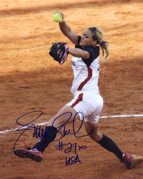 REPRINT - JENNIE FINCH USA Softball Signed 8 x 10 Photo Poster painting Poster RP Man Cave