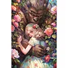 (40*60cm)Beauty And The Beast - Round AB Drill Diamond Painting