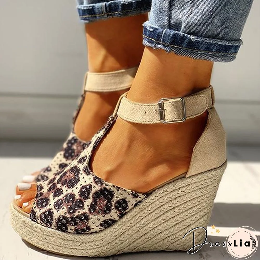 Women Summer Fish Mouth Wedge Sandals