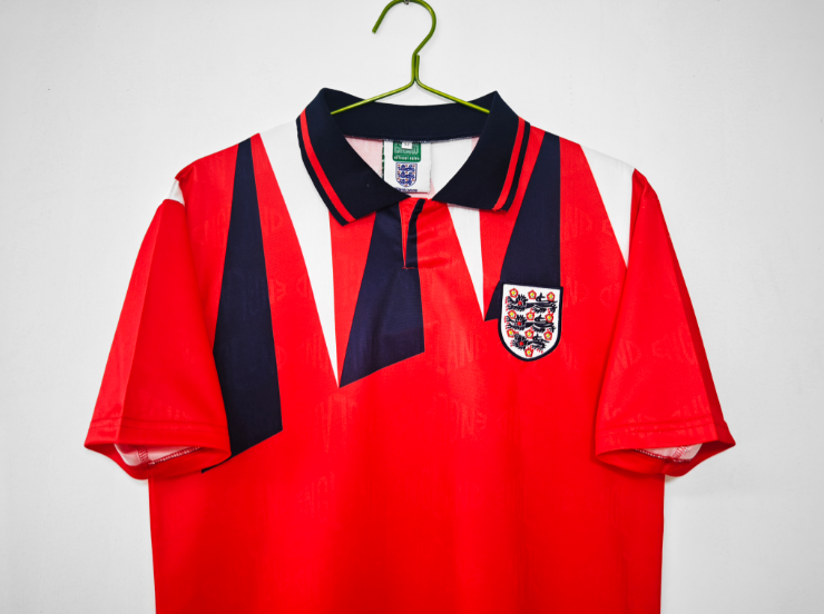 Retro England 1992 Away Football T-Shirt Thai Quality