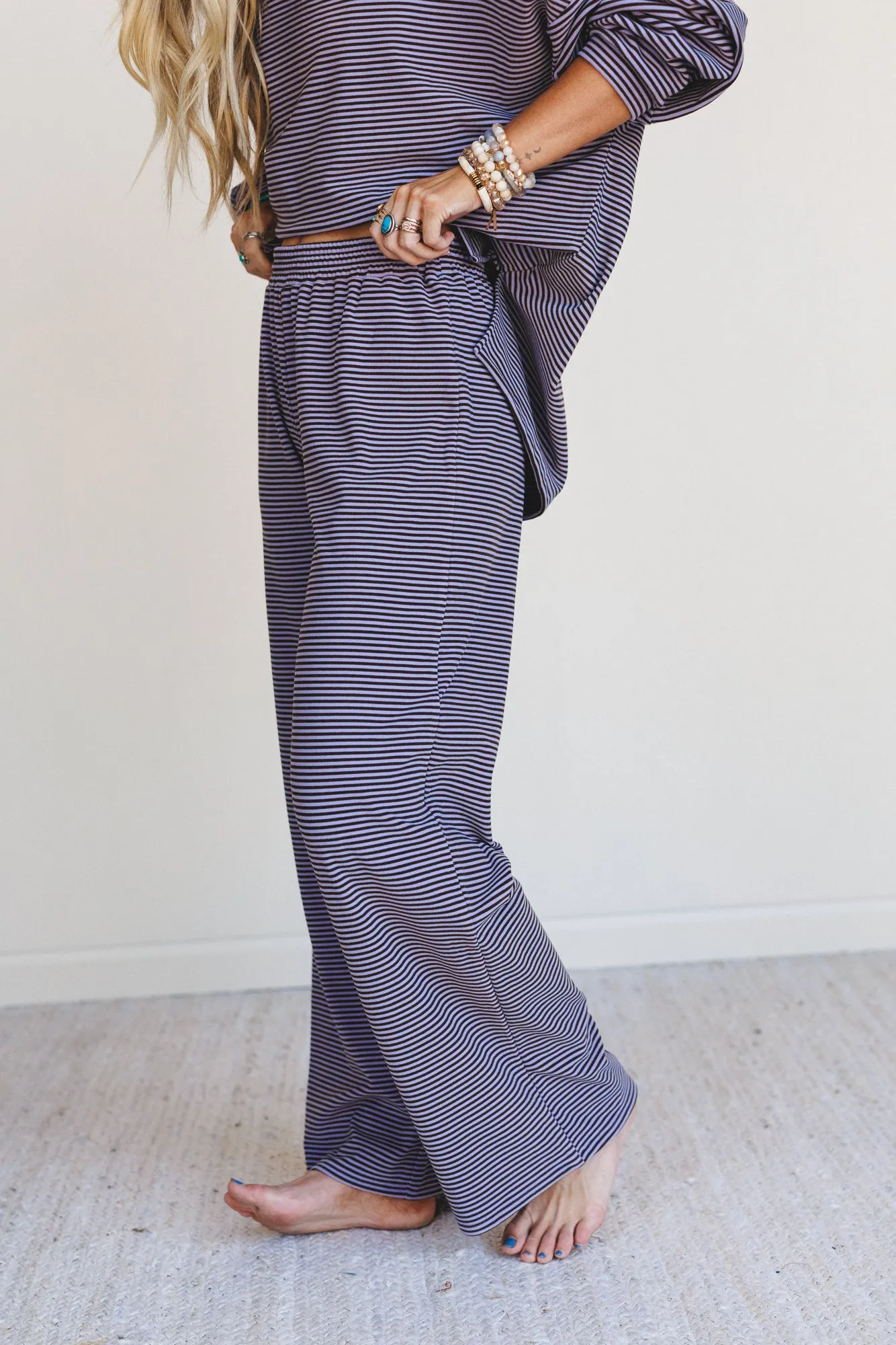 Soft Mode Wide Leg Pants - Lavender