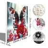 (Pre-Framed)Butterfly-Special Shape Diamond Painting Kit(25x25cm)
