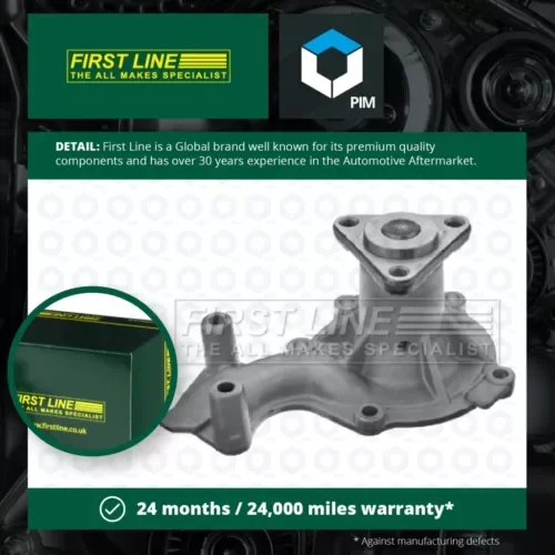 2x Water Pumps fits FORD TOURNEO CONNECT V408 1.0 2013 on Coolant Firstline New Parts