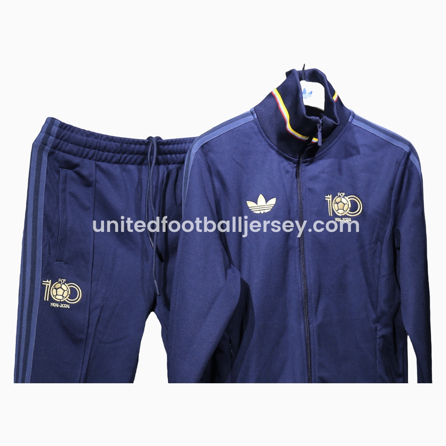 Colombia 2024 100th Anniversary Jacket Training Tracksuit - Deep Blue