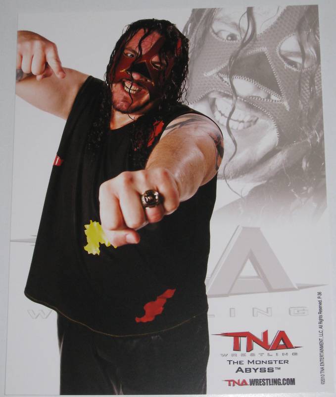 TNA ABYSS P-36 OFFICIAL LICENSED 8X10 WRESTLING PROMO Photo Poster painting