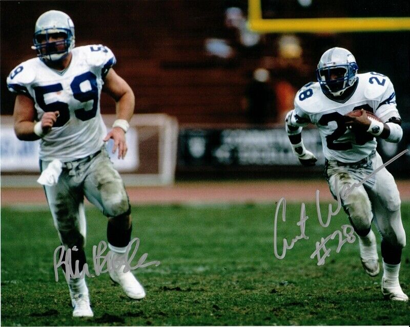 Curt Warner & Blair Bush Seattle Seahawks Autographed Signed 8x10 Photo Poster painting CFS