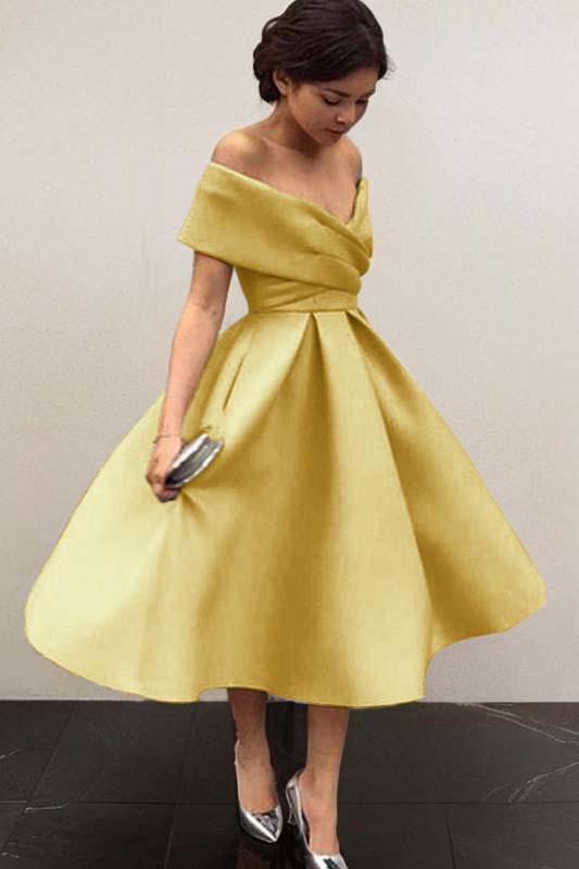 Hidais Stunning Sky Blue Off the Shoulder Sleeveless A Line Short Homecoming Dress 