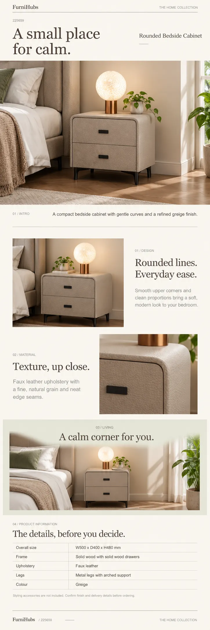 Bedside Table 225659