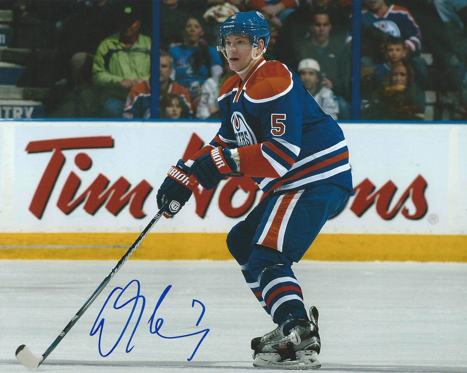 **GFA Edmonton Oilers *LADISLAV SMID* Signed 8x10 Photo Poster painting L2 COA**