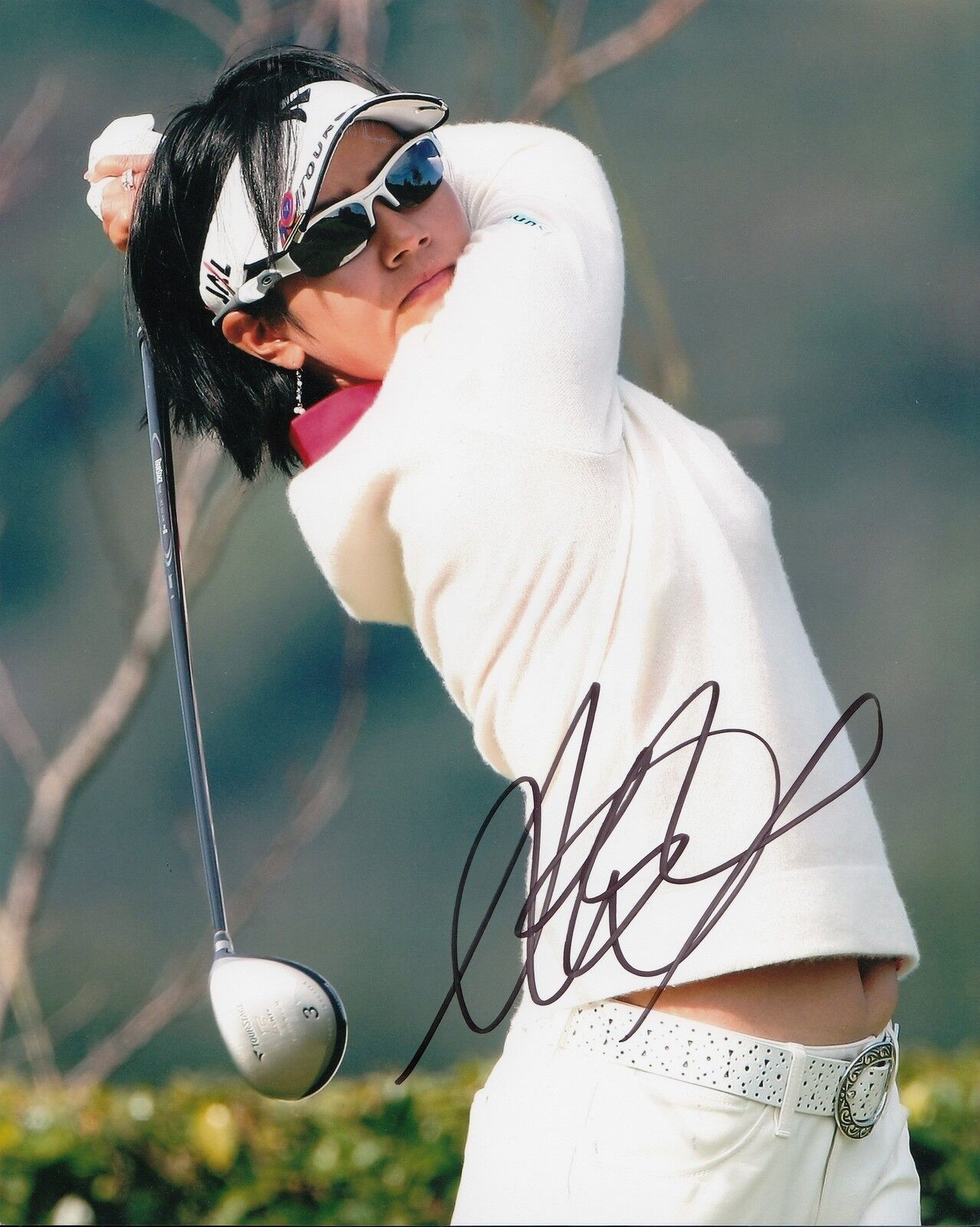 AI MIYAZATO signed LPGA WOMENS GOLF 8X10 Photo Poster painting W/COA JAPAN EVIAN MASTERS #4