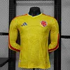 Joyfball 2025/2026 Player Version Long Sleeved Colombia Home Football Jersey 1:1 Thai Quality（The player version jersey is a bit tight, please pay attention to the size selection）