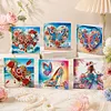 6pcs Diamond Painting Dream Series Greeting Card Kits with Envelopes for Family Friend Gifts