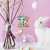 (US Only)PET Double Sided Special Shaped Easter Alphabet DIY Diamond Painting Keychain