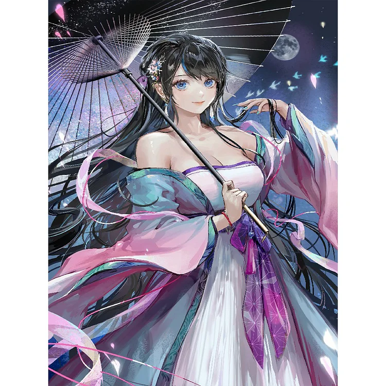 Girl 30*40CM (Canvas) Full Round Drill Diamond Painting gbfke