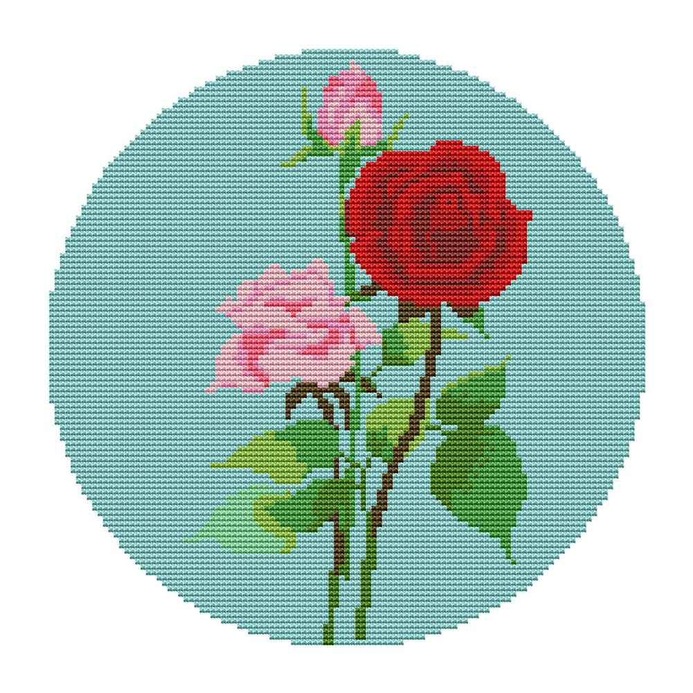 

Flower - 11CT Stamped Cross Stitch - 36*36CM, 501 Original