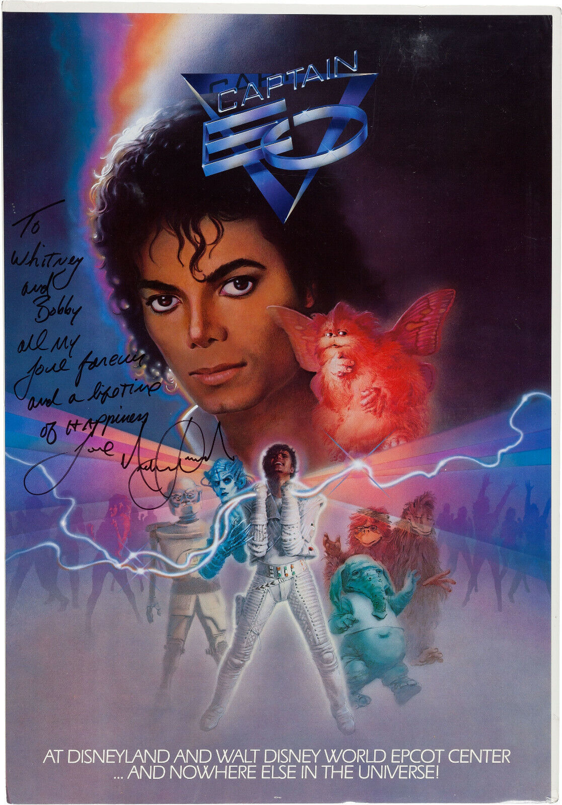 MICHAEL JACKSON Signed 'Captain EO' Photo Poster paintinggraph - Pop Singer Vocalist - preprint