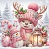 DIY Pearl Painting - Handmade Self - Adhesive Pearls - Snowman