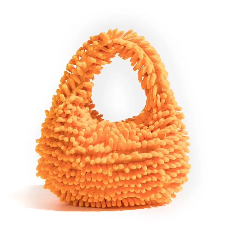 Brownm Plush Handbag