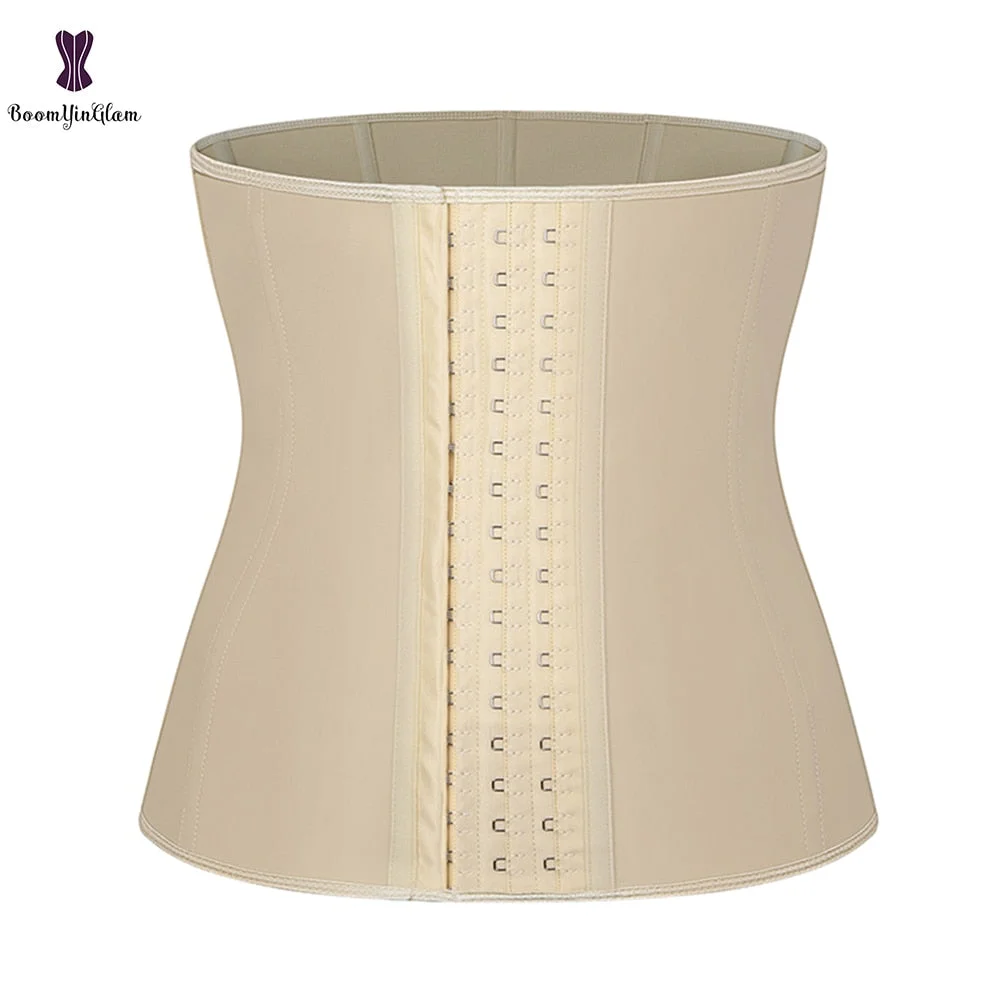 Fajas Colombianas Latex Waist Trainer Cincher 9 Steel Boned Slimming Belt Underbust Corset Sport Shapewear