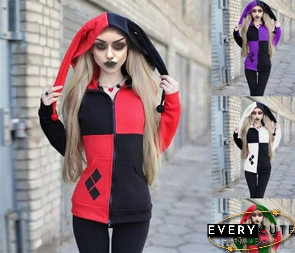 Women Sweatshirt Zipper Hoodie  Cosplay Coat